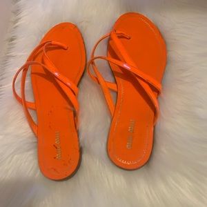 Miu Miu patent leather slide sandals